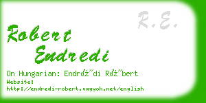 robert endredi business card